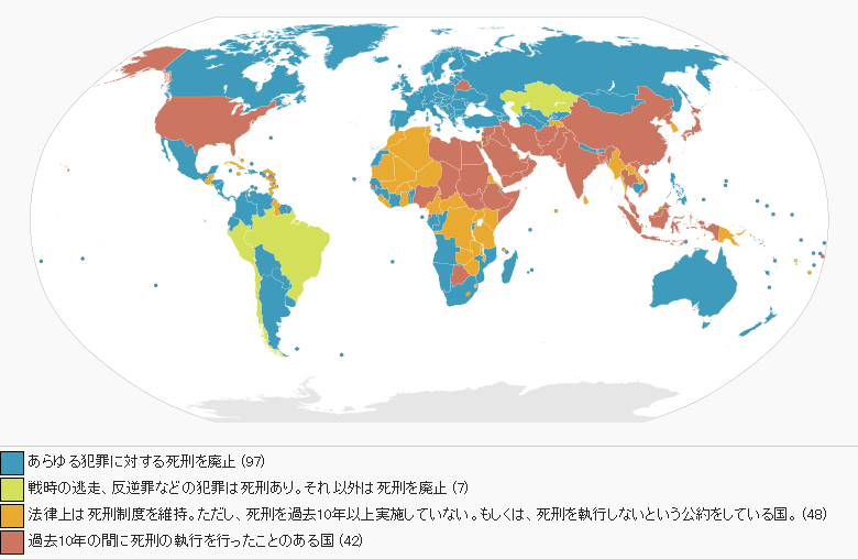 世界の死刑制度の現状